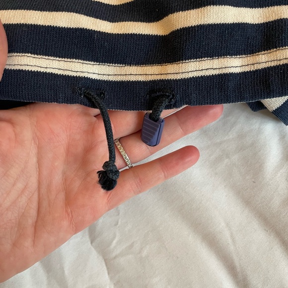 Saint James Navy Striped Sweatshirt - Picture 5 of 7